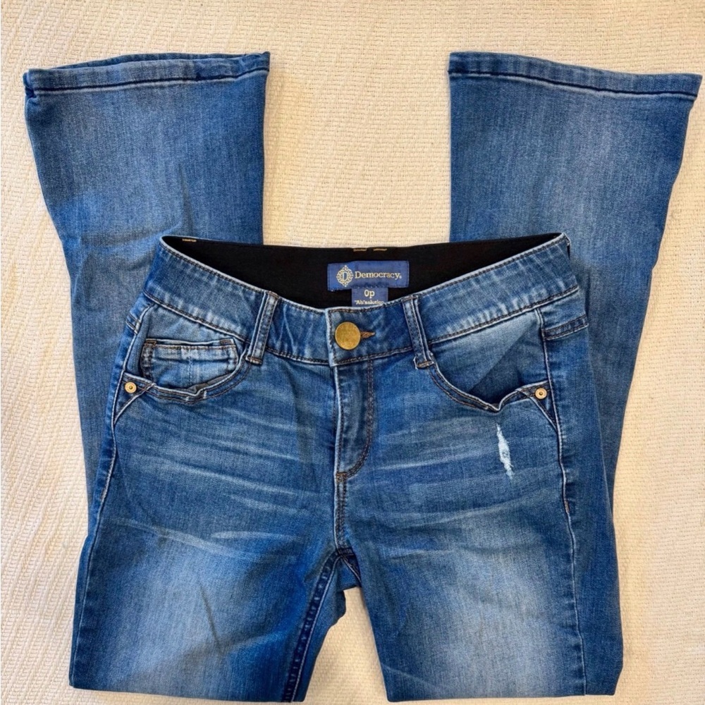 Democracy Women's Blue Jeans- 0 Petite